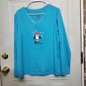 SimplyBasic Sleepwear Pajamas Womens L (12-14) Used Christmas Holiday